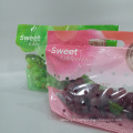 Fresh Grapes Packaging Bags With Zip Locks Plastic Poly Bag For Grape/Fruits/Vegetables Packaging Cpp Bag